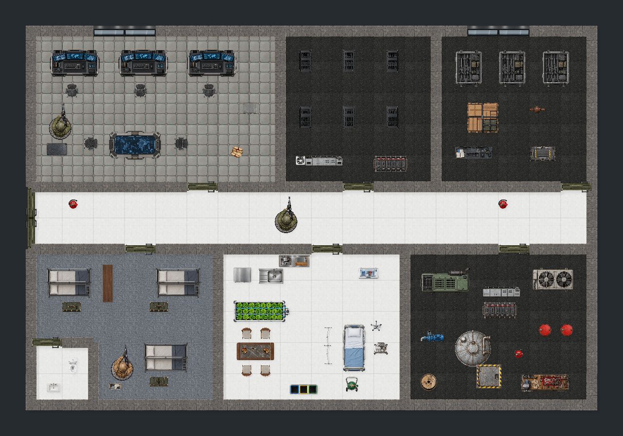 Signal Operations Bunker — 20 by 14 square map